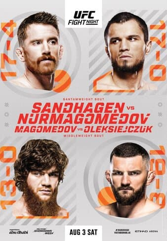 Event poster for UFC Fight Night